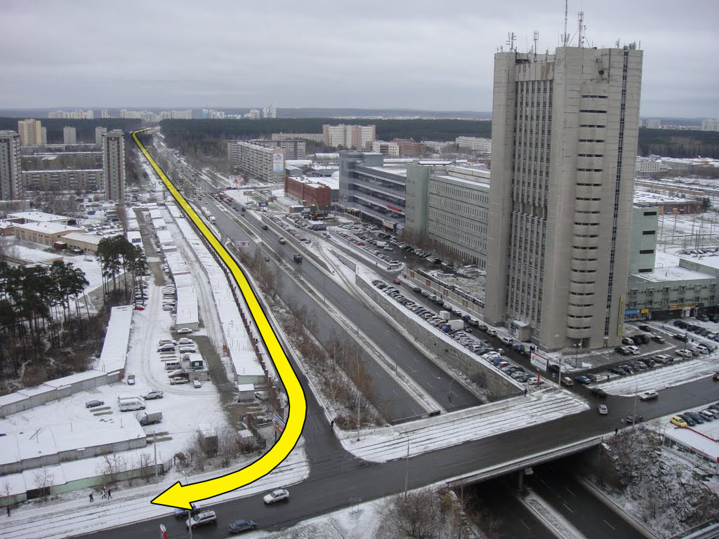 Connection of the new line with existing tracks on Volgogradskaya street