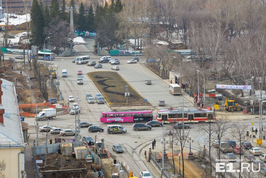 Перекресток Московская-Ленина. Фото: Е1