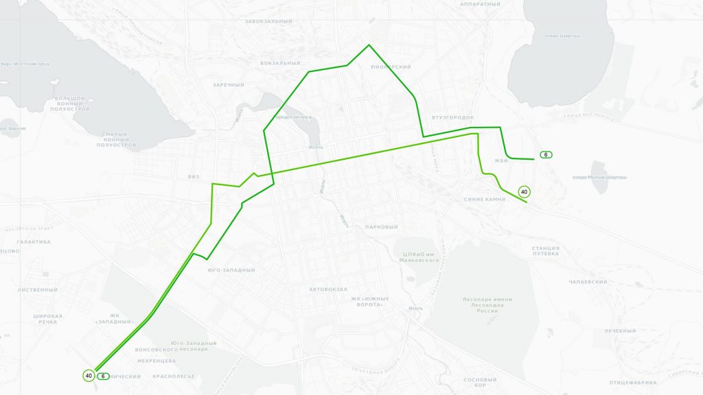 Соединение трамвайной линии до Волгоградской и продление маршрута №6 позволит выпрямить автобусный маршрут №40, который изначально был запланирован с крюком через Бардина и Волгоградскую.