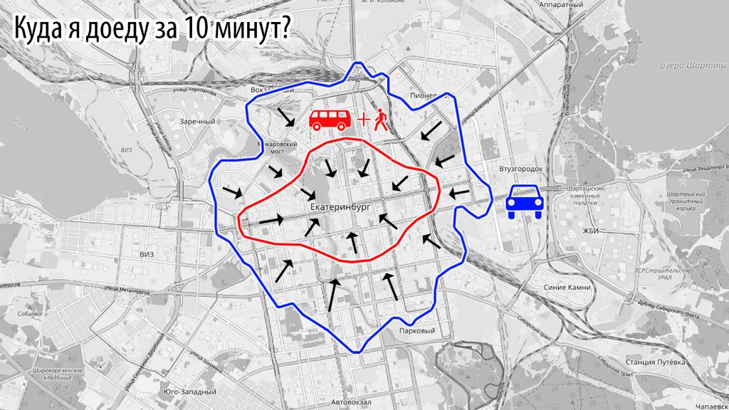 Последствия массового использования автомобилей в городе: свобода перемещения уменьшается для всех.